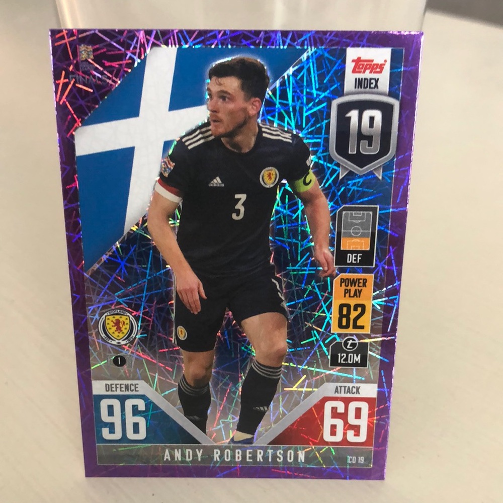 Andy Robertson purple laser prizm